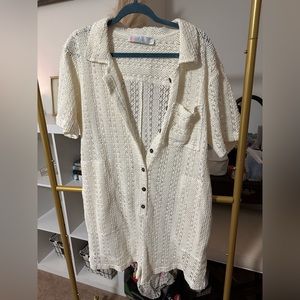 NWT Free People Beach Crochet Romper